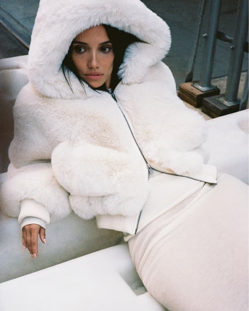 Skims Faux fur Zip Up Jacket  - Image 3