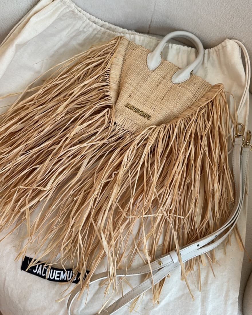 Jacquemus Le Petit Baci Raffia Bag - Image 1