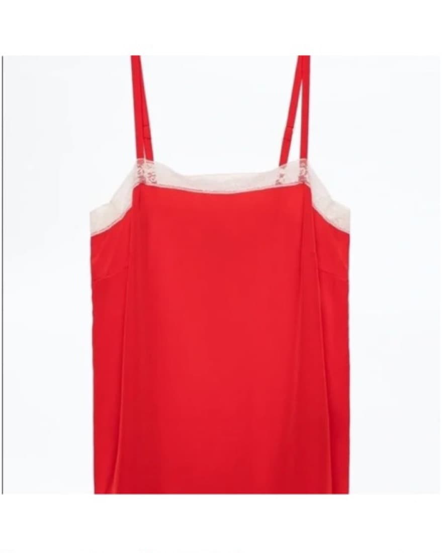 Zadig & Voltaire: Carmen Red Lace Top - Image 4