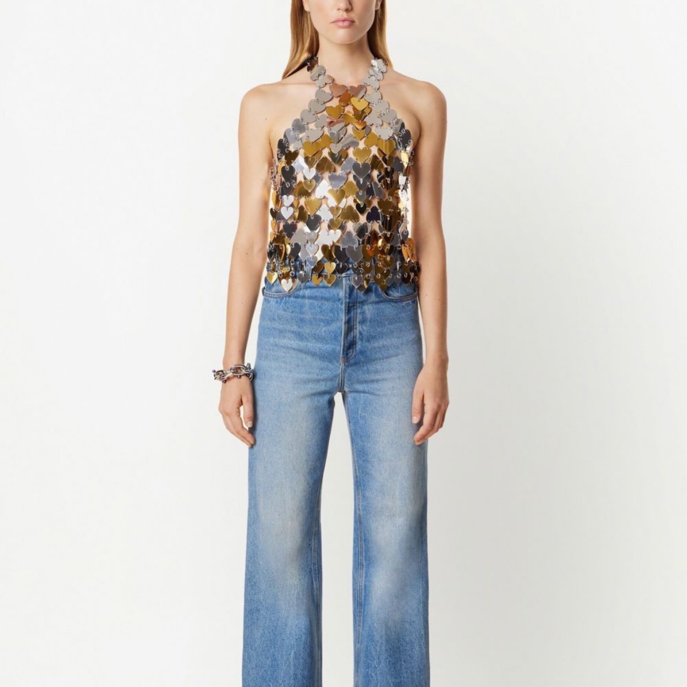 Paco Rabanne Hearts Metallic Halter - Image 2