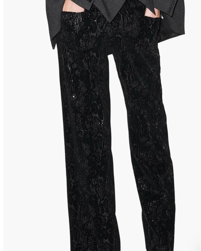 Mango Sequin Studded Pants  - Image 5
