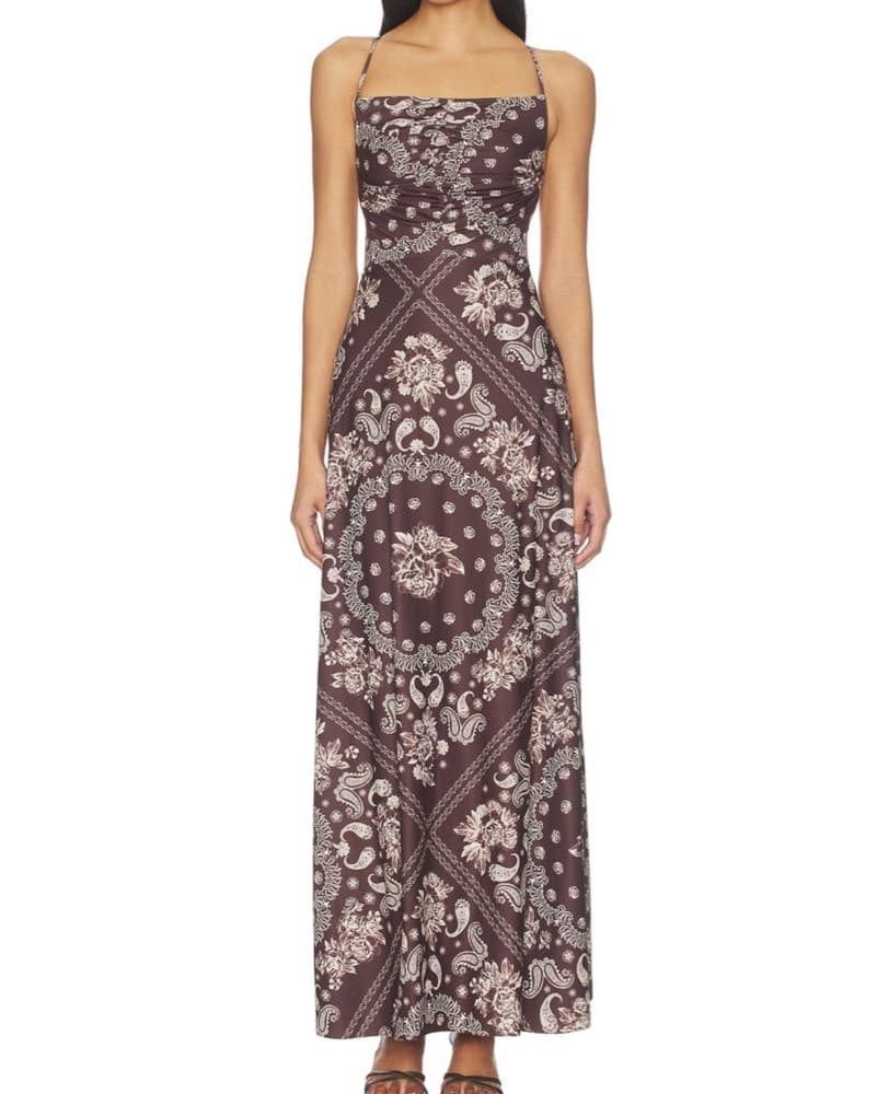 Agua Bendita x Revolve Brown Maxi Dress - Image 1