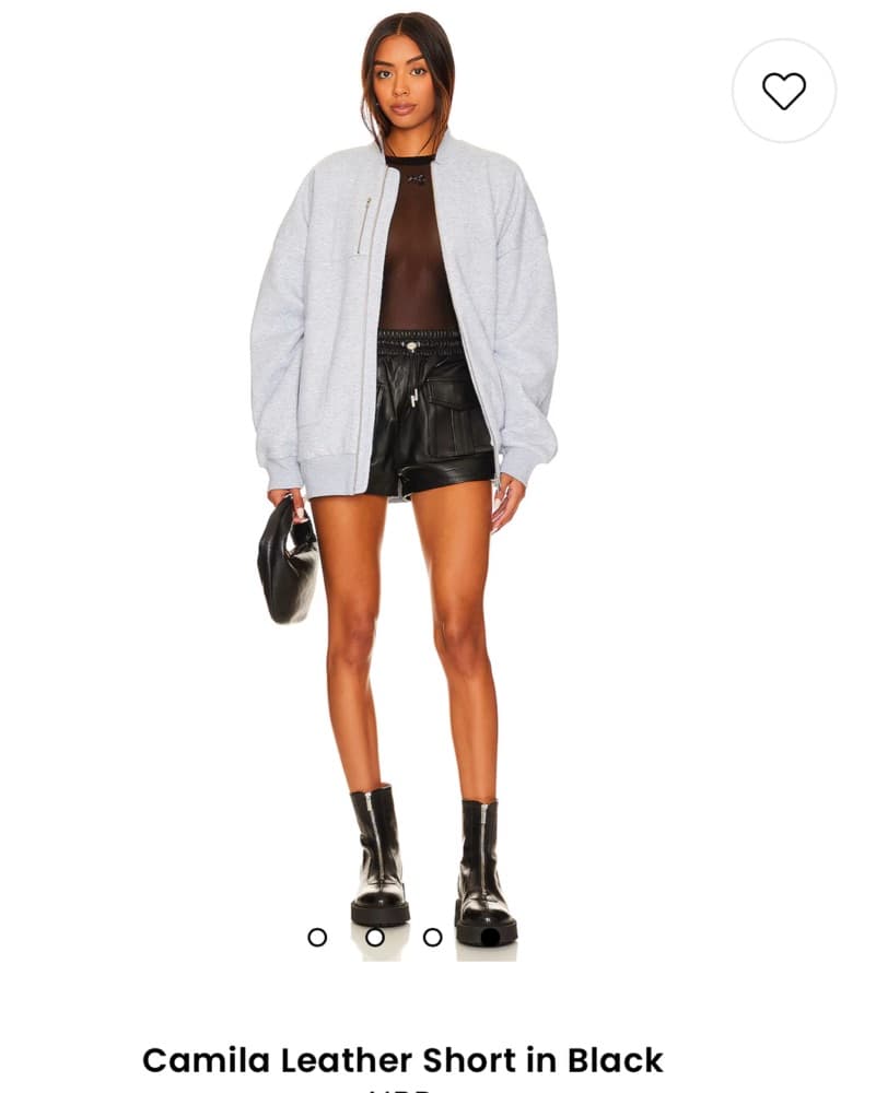 Edgy Leather Shorts  - Image 3