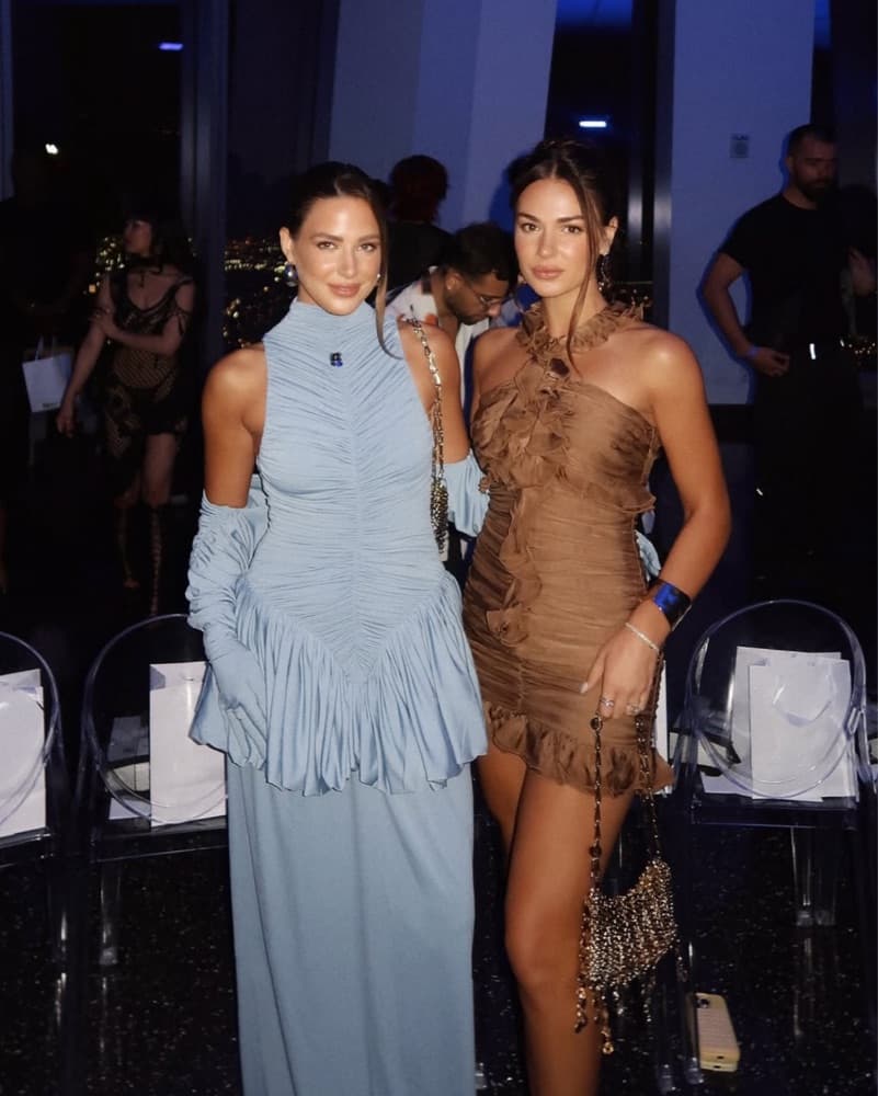 Elegant Evening Gown and Ruffle Dress - Image 3