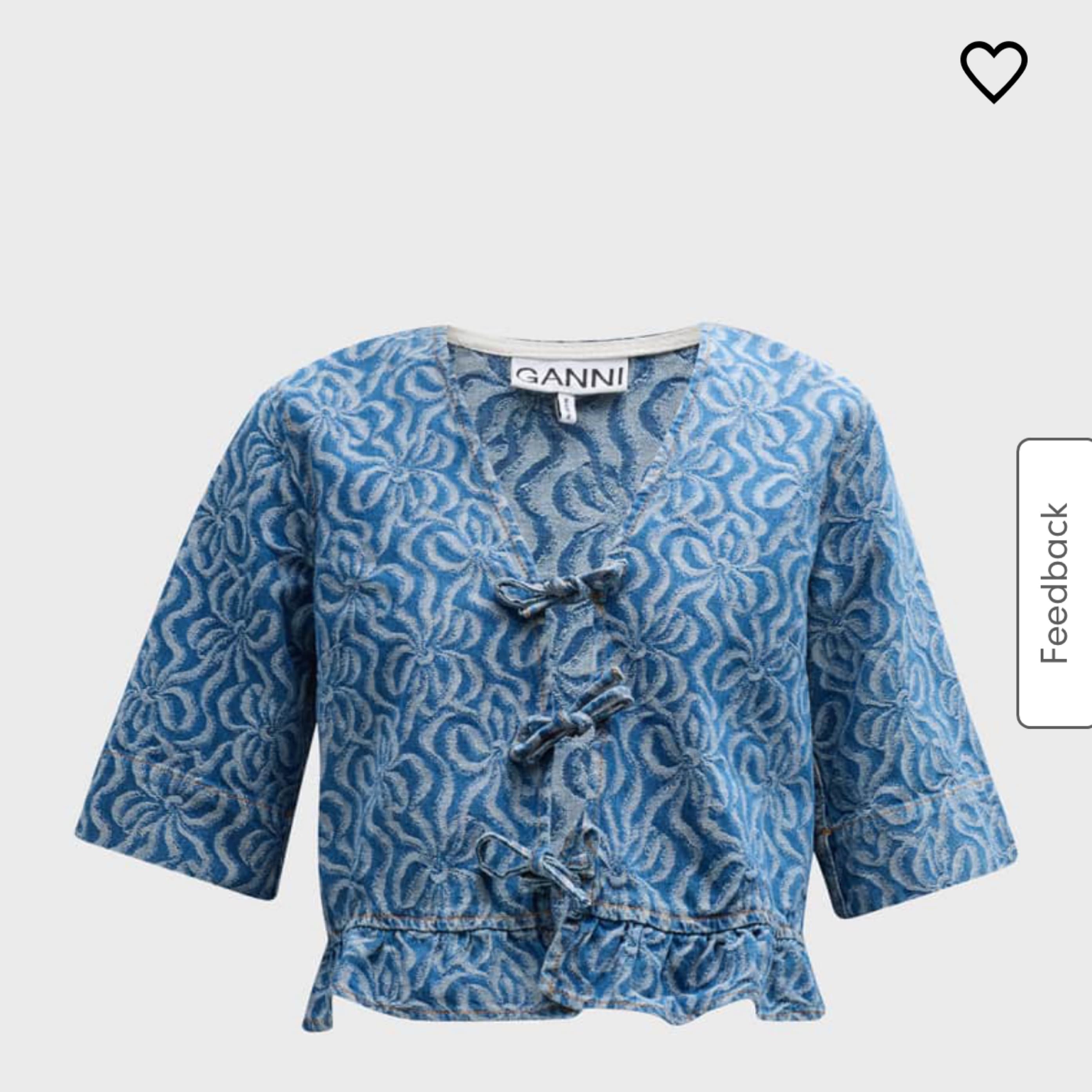 Ganni Denim Top - Image 2