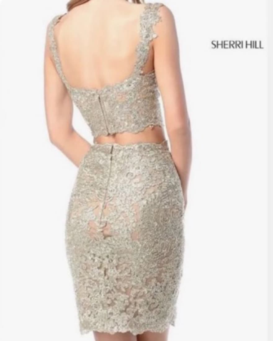 Sherri Hill Gold Two Piece - Image 2