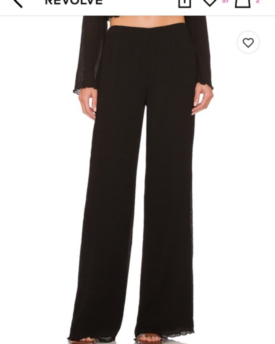 Revolve Black Pants Camila Coelho - Image 2
