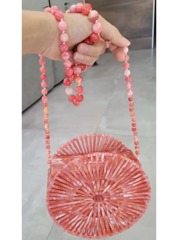 Cult Gaia Pink Luna Bag - Image 2