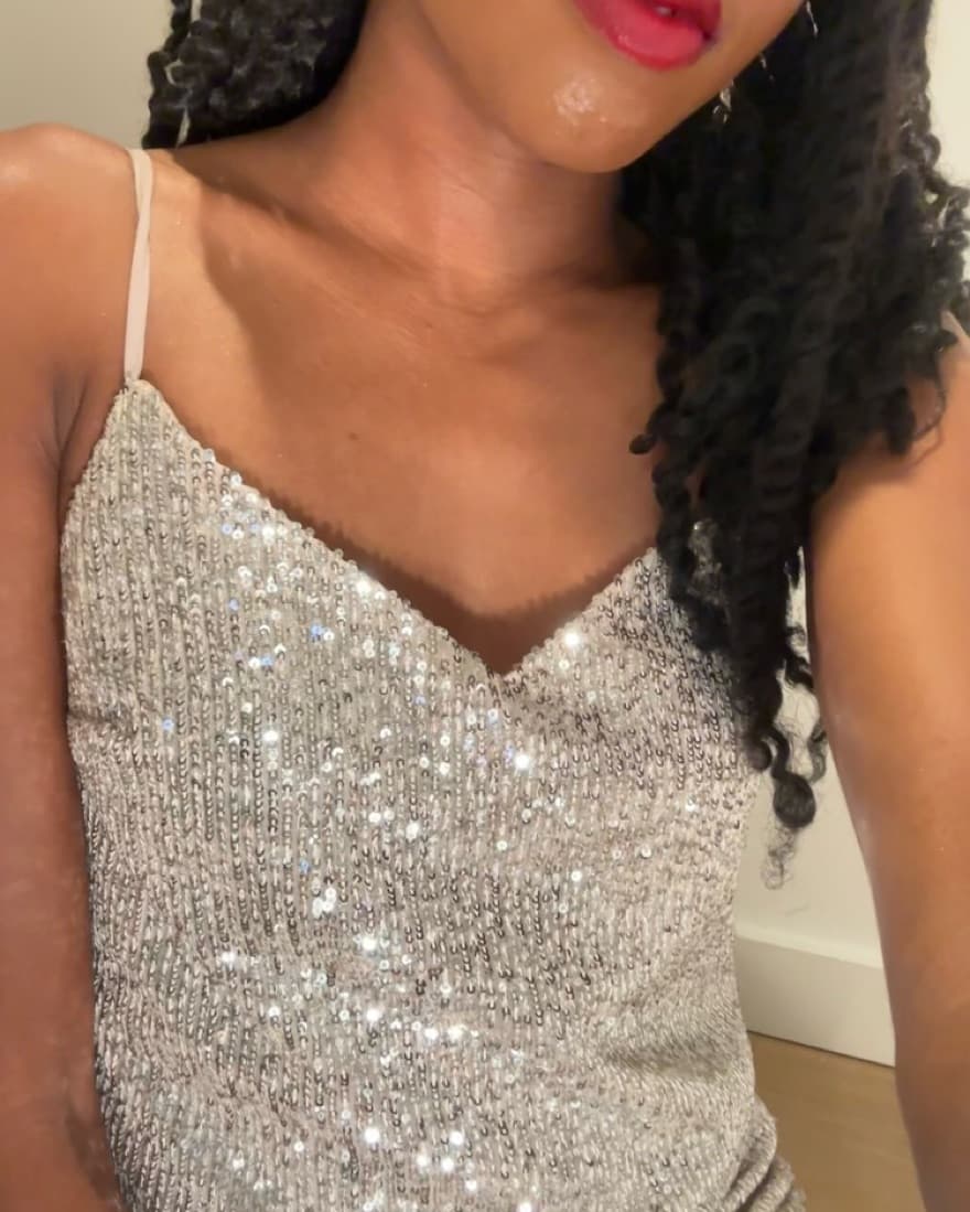 Banana Republic Gold Sequin Dress  - Image 1