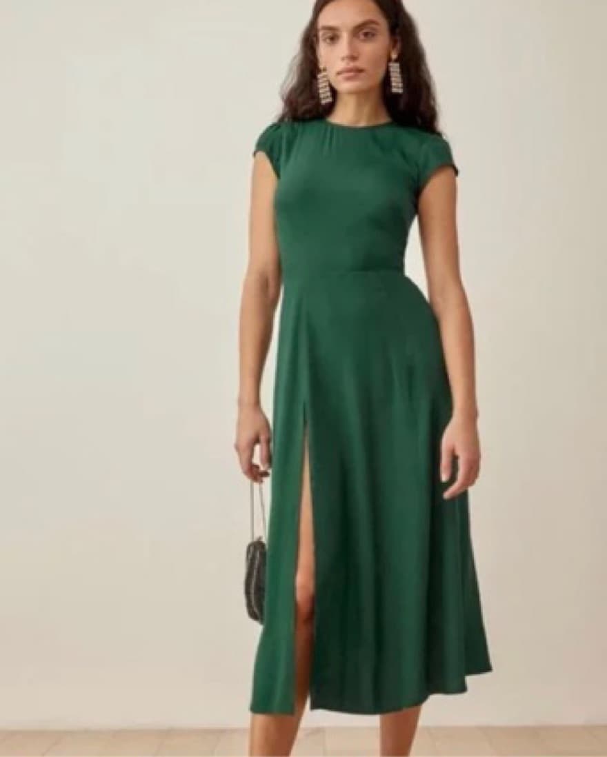Reformation Gavin Dressin Green - Image 1