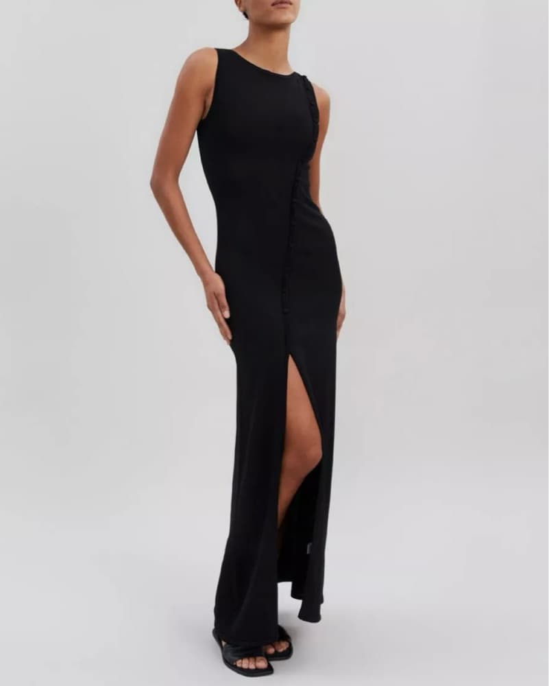 Elegant Black Maxi Dress - Image 1
