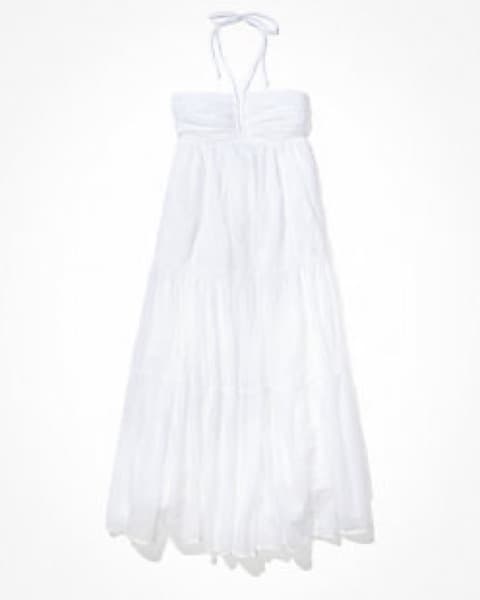 White Tiered Maxi Dress - Image 2
