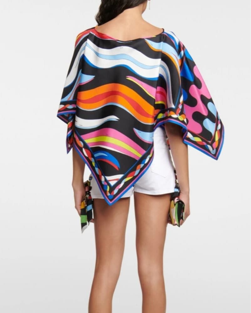 Pucci Silk Top Blue - Image 2