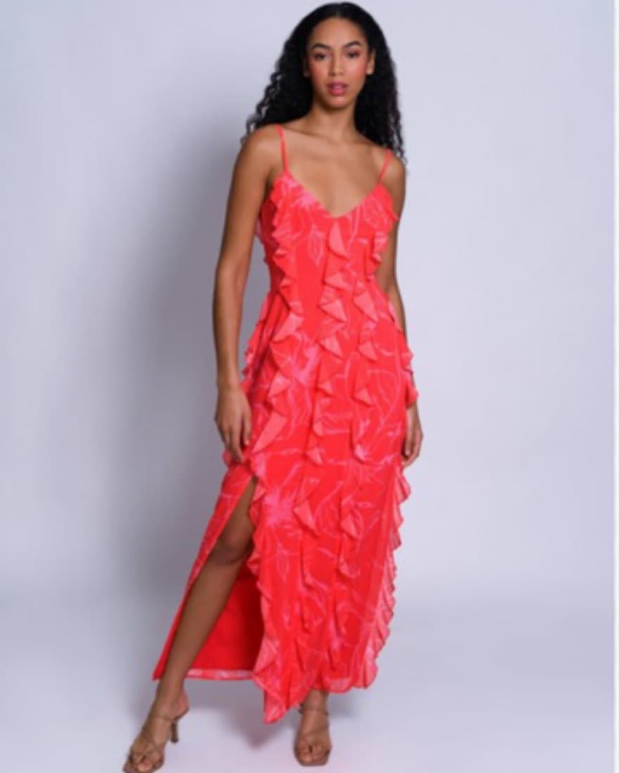 Ruffle Maxi Dress - Image 2