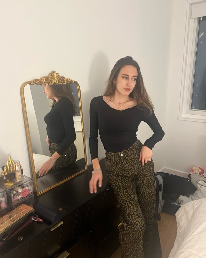 Leopard Print Jeans - Image 2