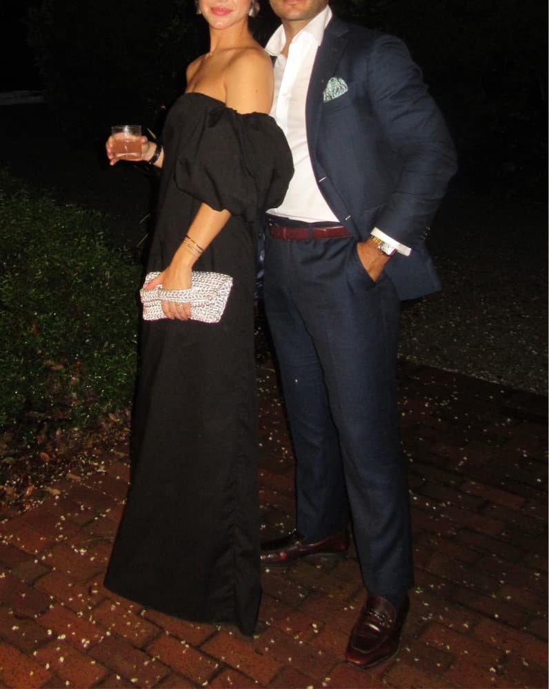 Black Puffy Sleeve Dress - Image 1