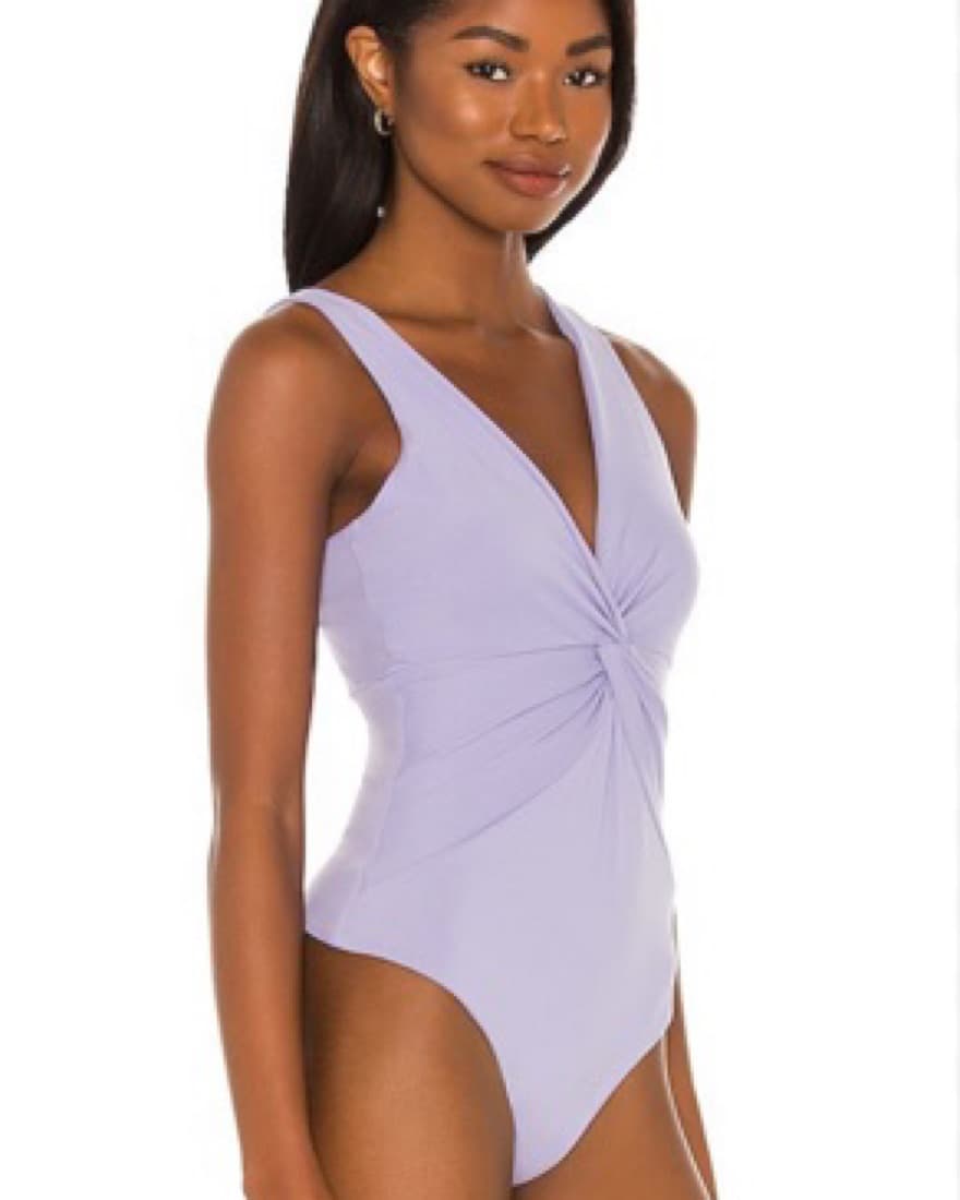 Susana Monaco Twist Front Tank Bodysuit - Image 3