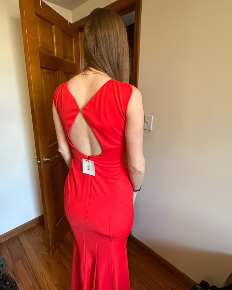 Zac Posen Red Dress - Image 4