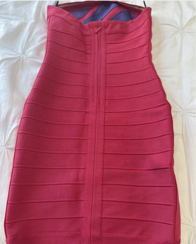 Herve Leger Sunburst Bandage Dress - Image 4