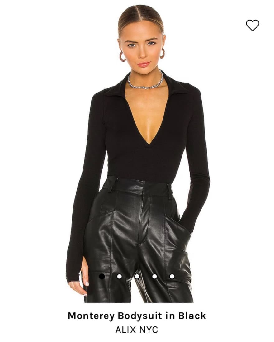 Alix NYC Monterey Bodysuit in Black - Image 1