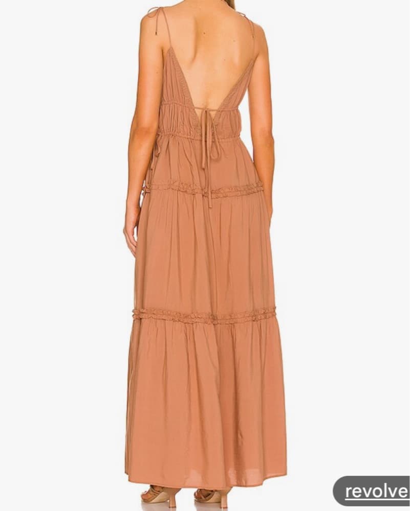 Solana Dress in Caramel - Image 2