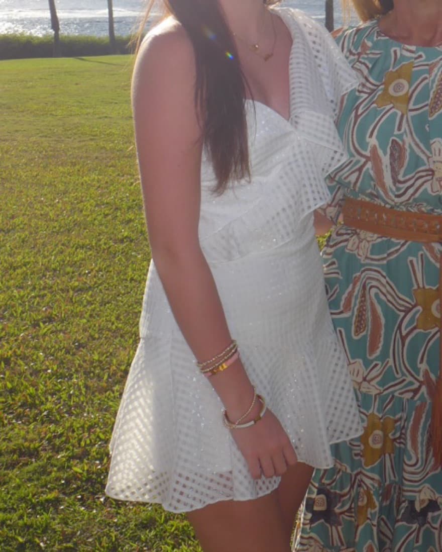 Amanda Uprichard White Ruffle Dress - Image 2