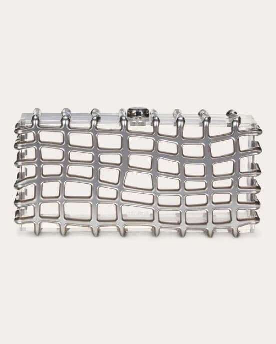 Cult Gaia Rina Clutch In Silver - bag - Image 2