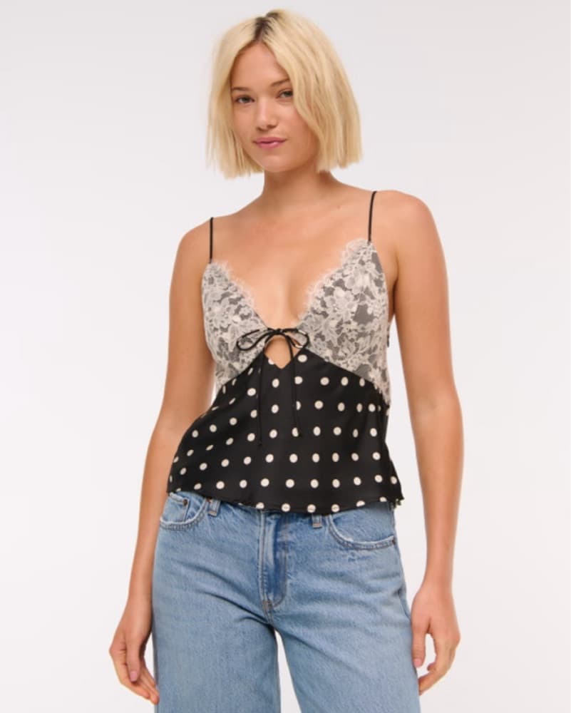The A&F Bella Tie-Front Cami - Image 1