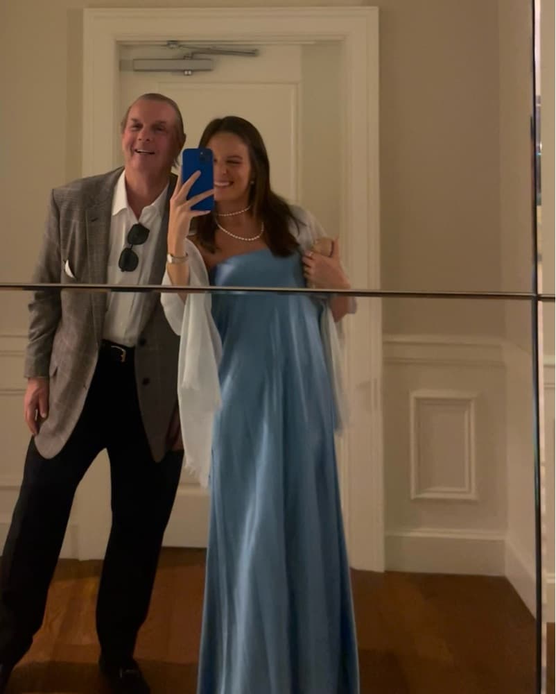 Staud Blue Satin Dress - Image 3