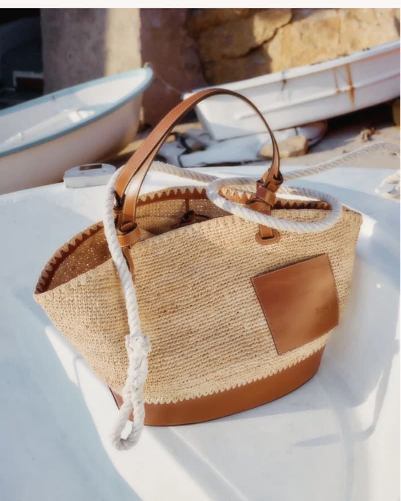 Staud x St. Regis Squillo Rafia Tote - Image 3