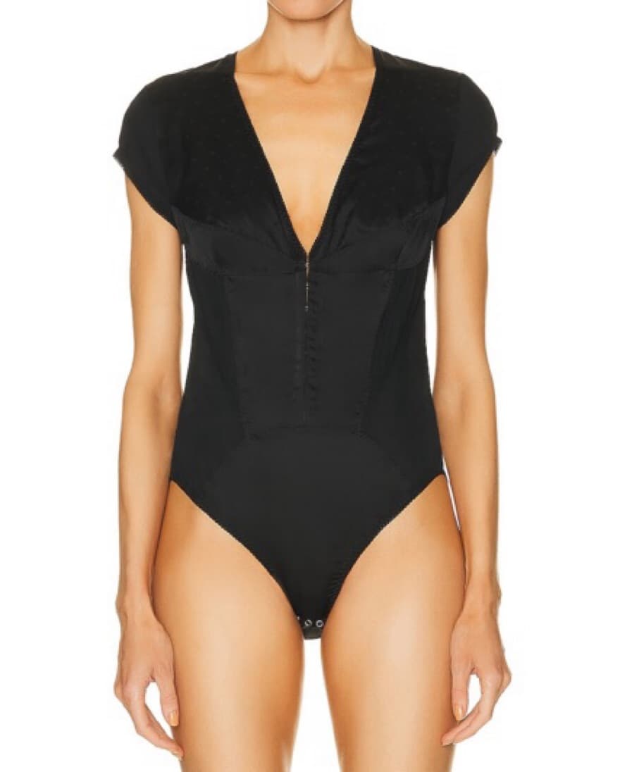 Anna Octoober Black Corset Bodysuit - Image 2