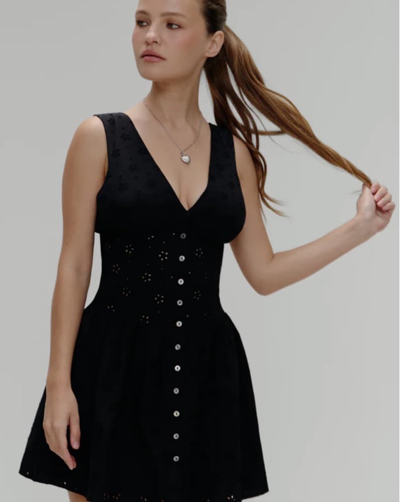 Frankies Bikinis Marley Cotton Dress - Image 1