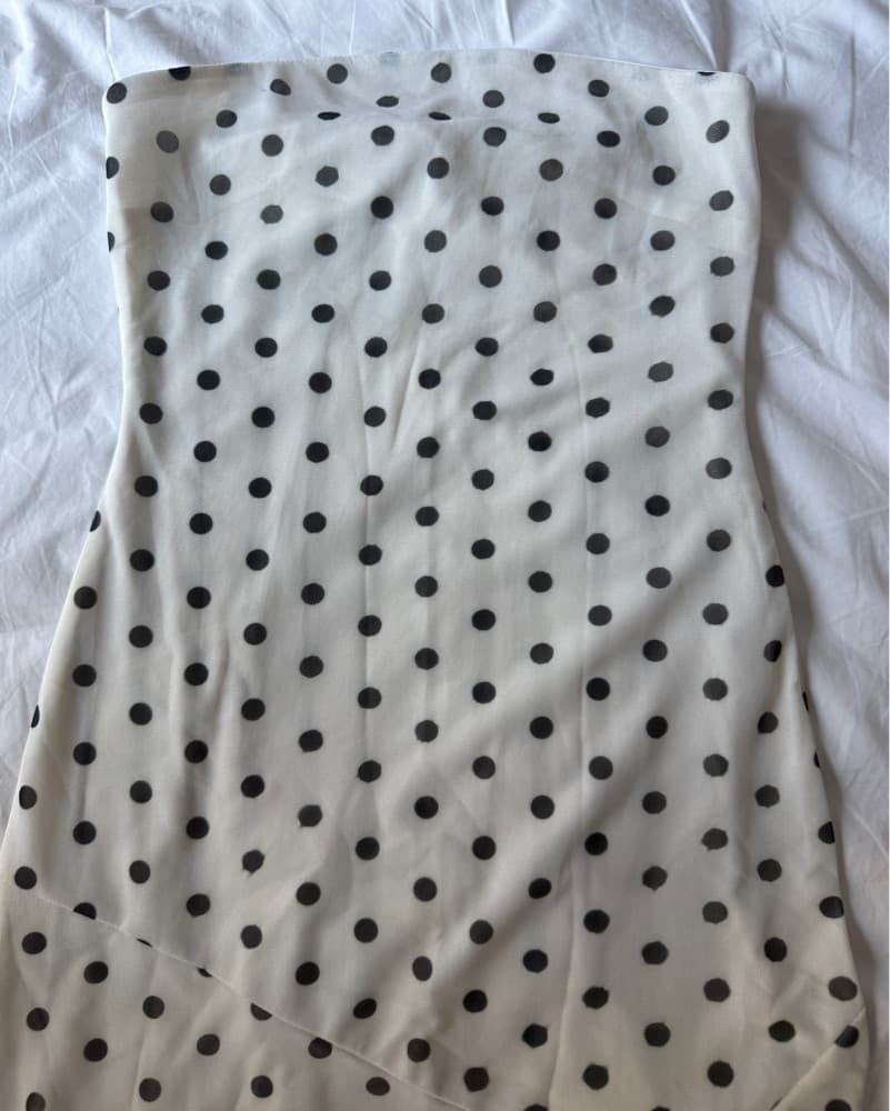 Black And White Polka Dot Dress - Image 2