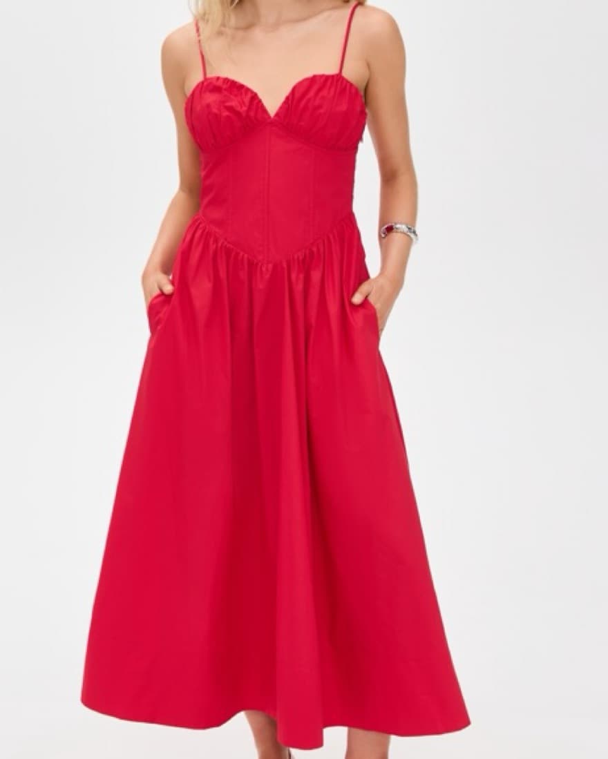 Red Corset Dress - Image 1