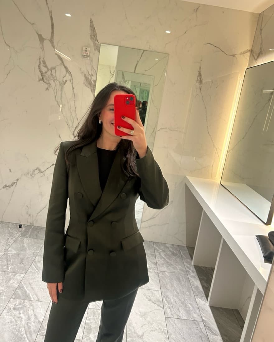 Satin Green Suit Holiday Corporate - Image 1