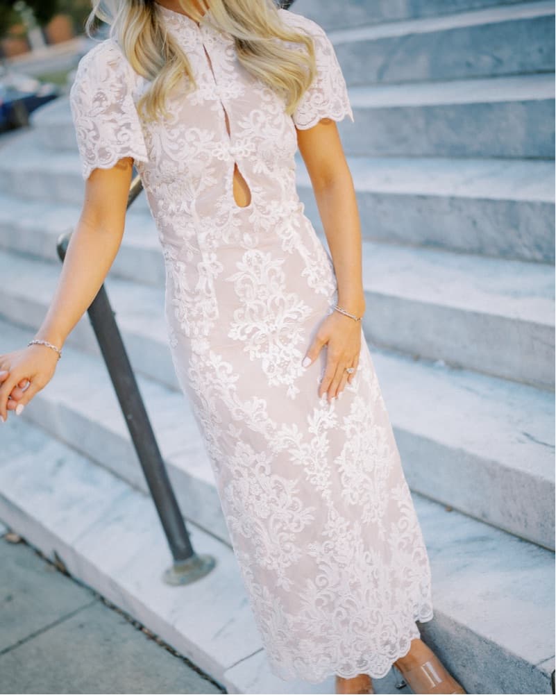 REVOLVE Emery Midi dress In white  - Image 3