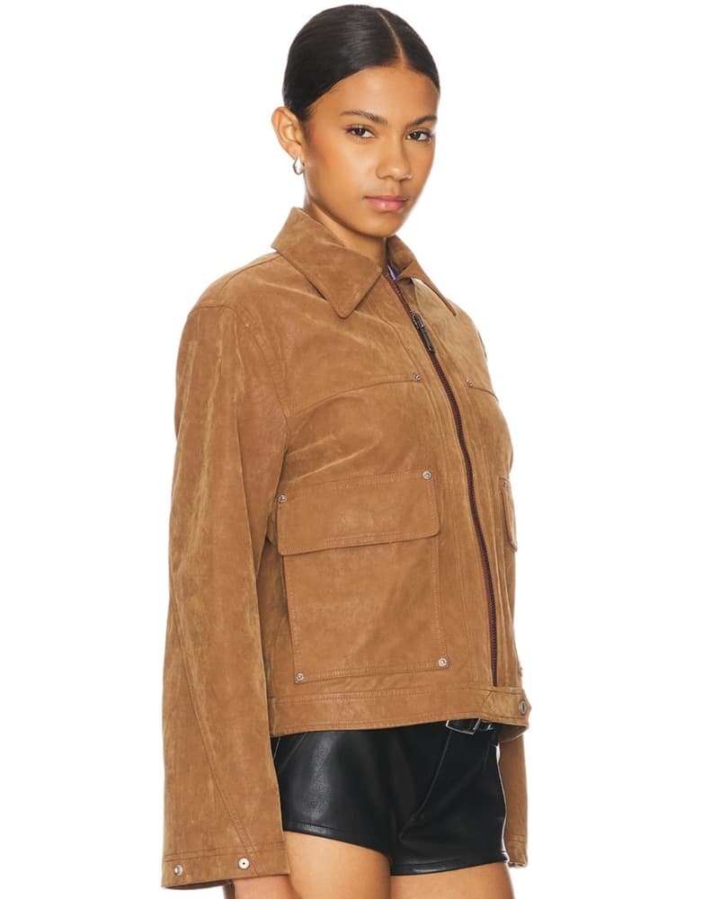  Camel Suede Jacket - Image 2