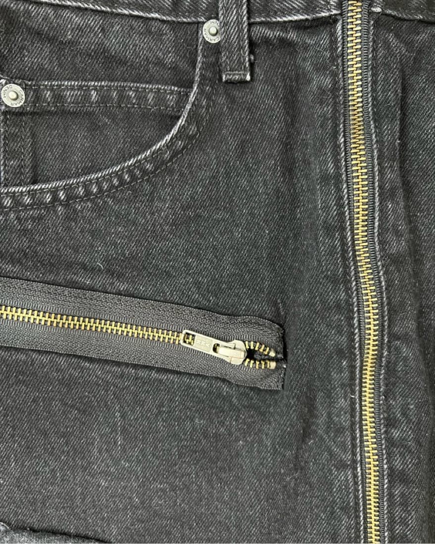 Carmar Black Denim Mini Skirt - Image 2