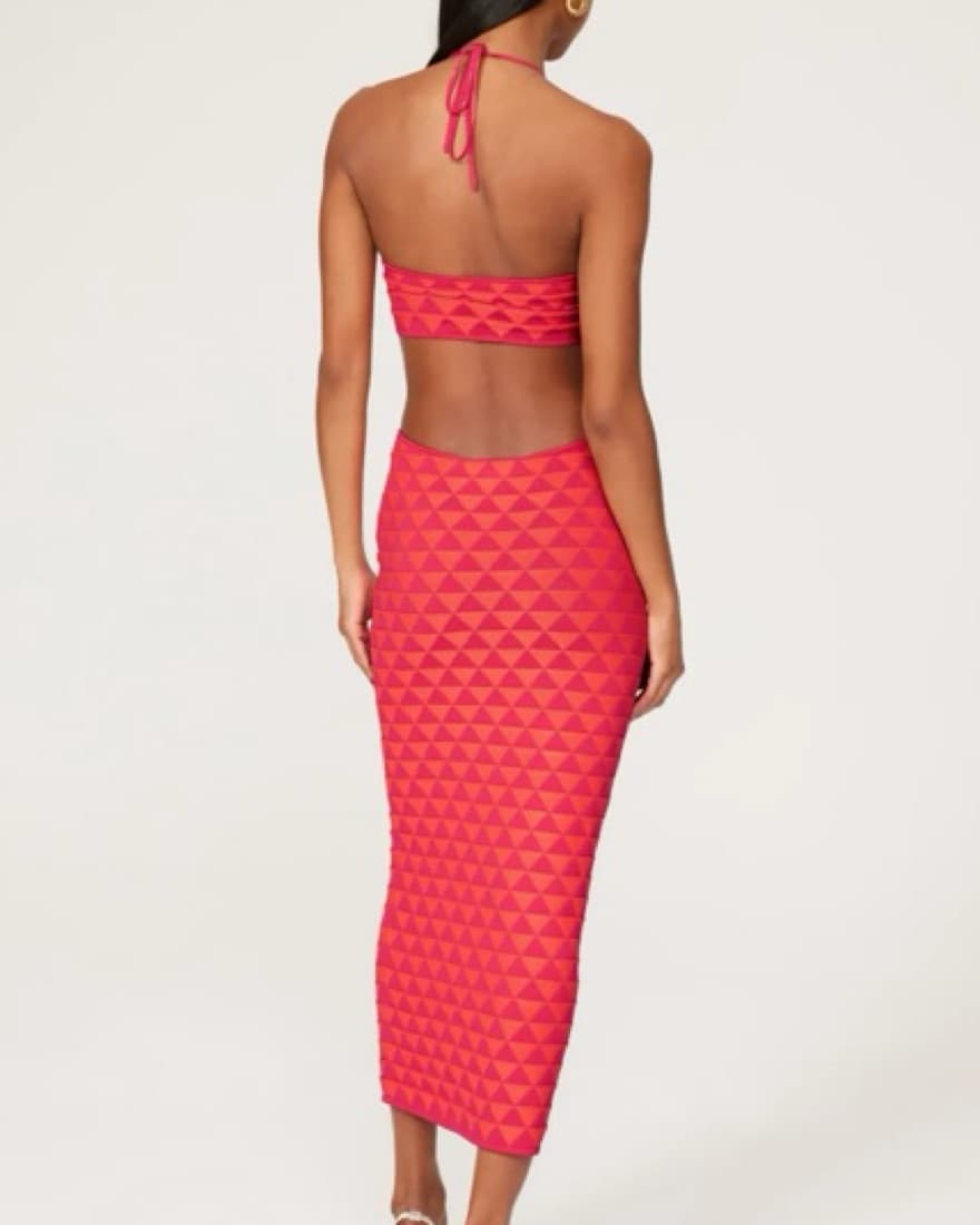 Solid and Striped Pink/Orange Crossover  - Image 3