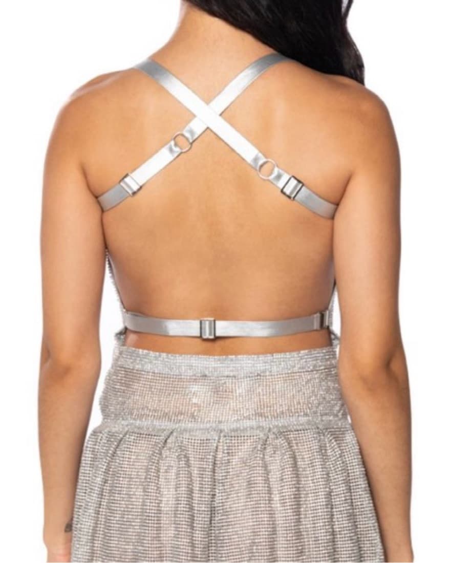 AKIRA Rhinestone Chainmail Minidress  - Image 2