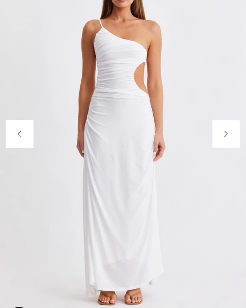SNDY Monaco white Backless Dress - Image 3