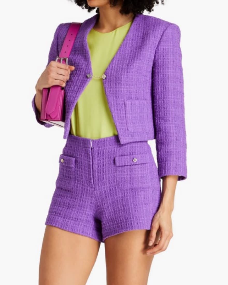 Maje Purple Jacket and Shorts Set - Image 2