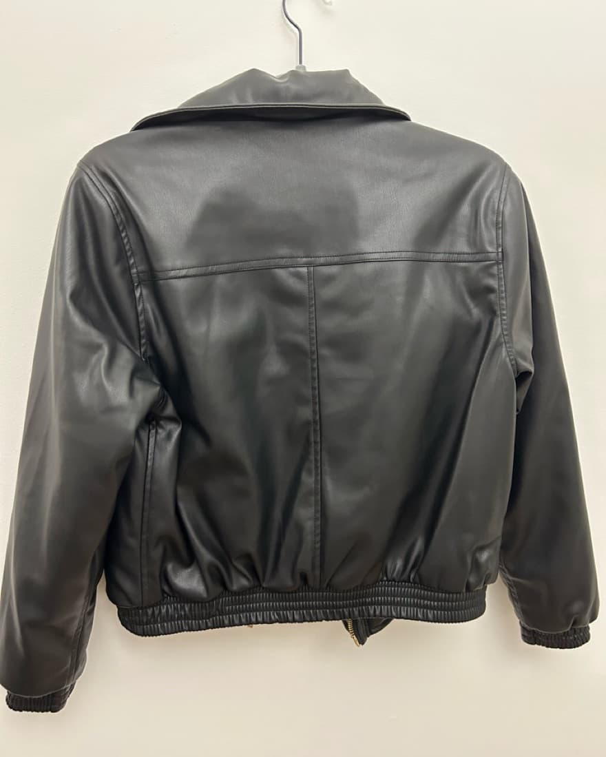 BLANK NYC faux leather bomber jacket - Image 3