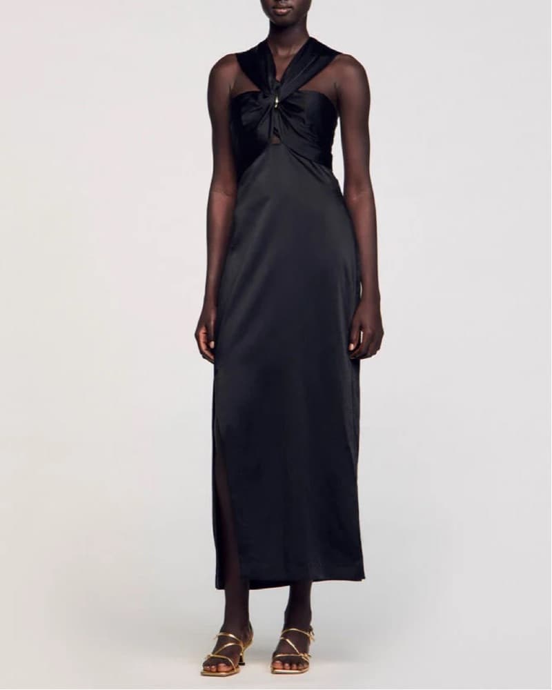 Sandro Elegant Maxi Dress - Image 3