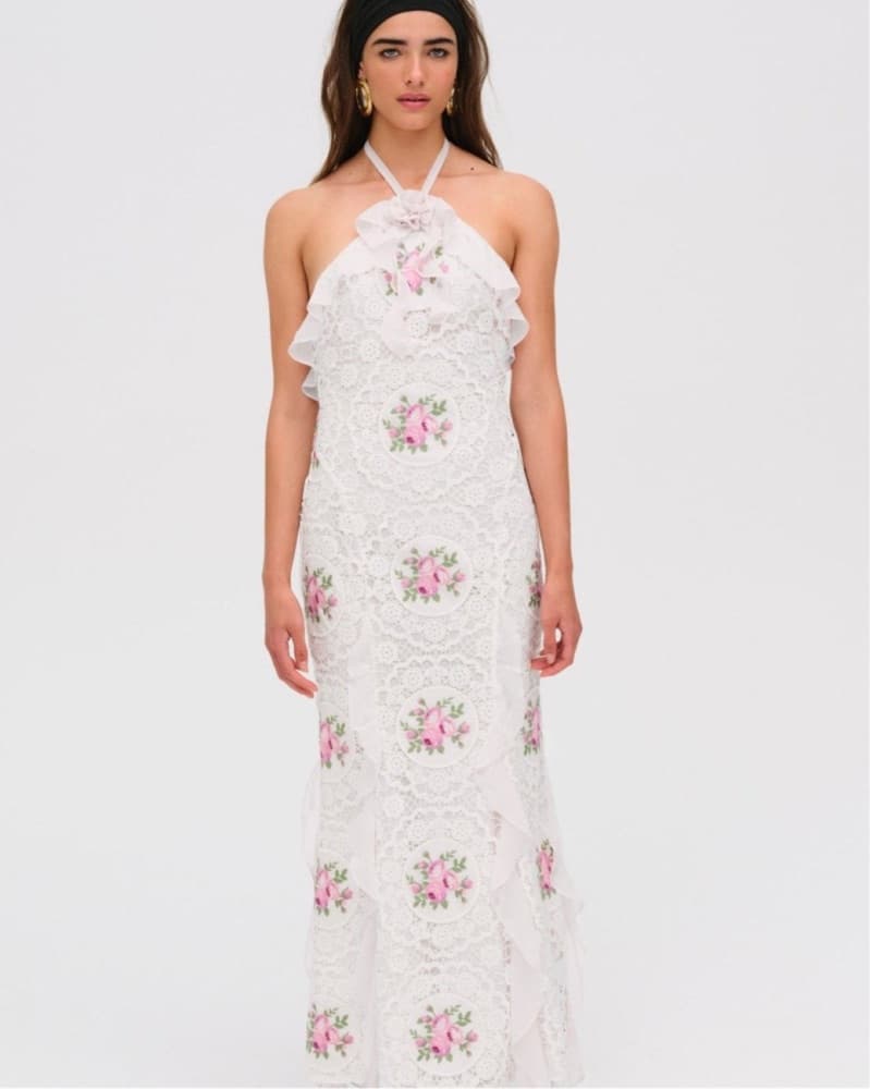 For Love And Lemons Bordeaux Maxi Dress - Image 1