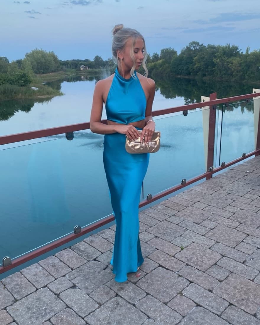 Amanda Uprichard Blue Formal Dress - Image 1