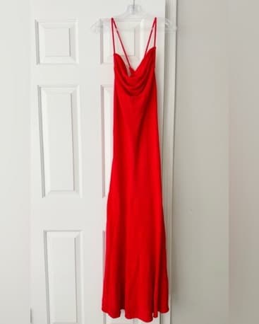 Red Knit Antrhopologie Maxi Dress - Image 4