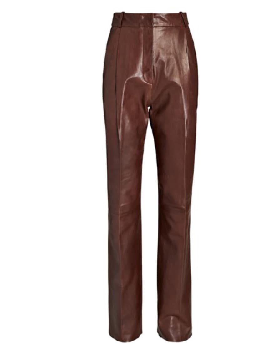 LAMARQUE Dacia Leather Straight-Leg Pant - Image 6