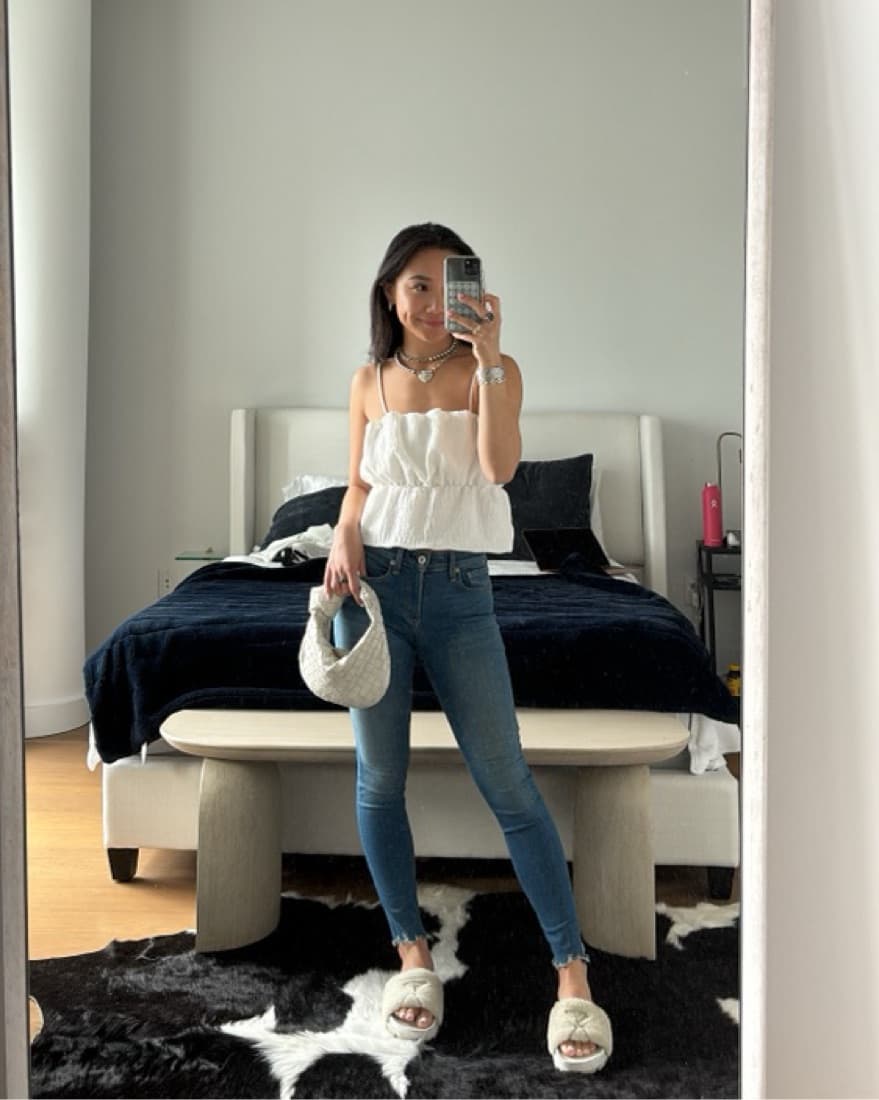Zara White Ruffle Top - Image 2