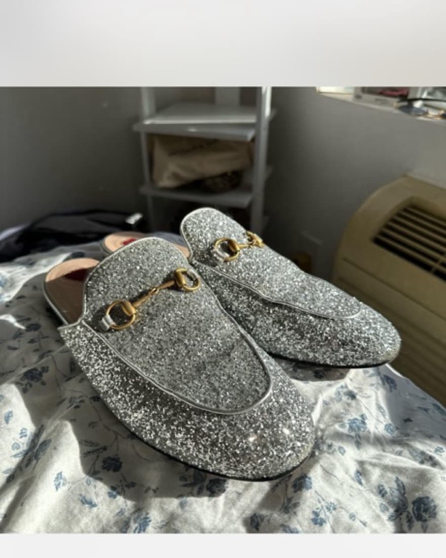 Authentic Gucci Sparkle Horsebit Mules - Image 1